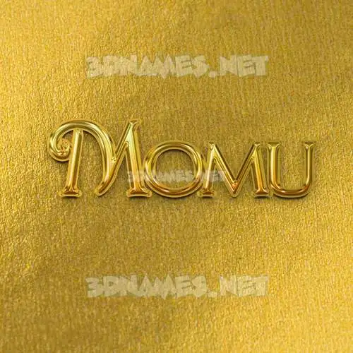 momu in All Gold style - 3D name wallpaper momu in All Gold style - 3D name wallpaper