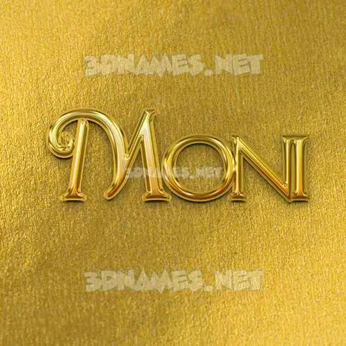 moni in All Gold style - 3D name wallpaper moni in All Gold style - 3D name wallpaper