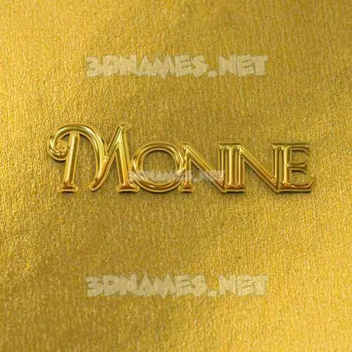 monine in All Gold style - 3D name wallpaper monine in All Gold style - 3D name wallpaper