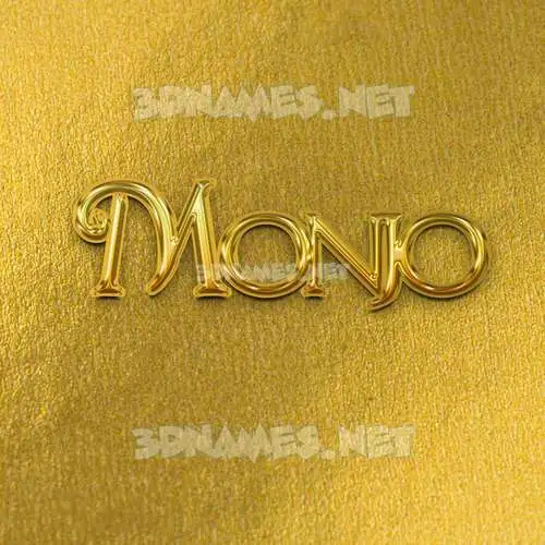 monjo in All Gold style - 3D name wallpaper monjo in All Gold style - 3D name wallpaper
