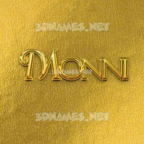 monni in All Gold style - 3D name wallpaper monni in All Gold style - 3D name wallpaper