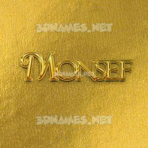 monsef in All Gold style - 3D name wallpaper monsef in All Gold style - 3D name wallpaper