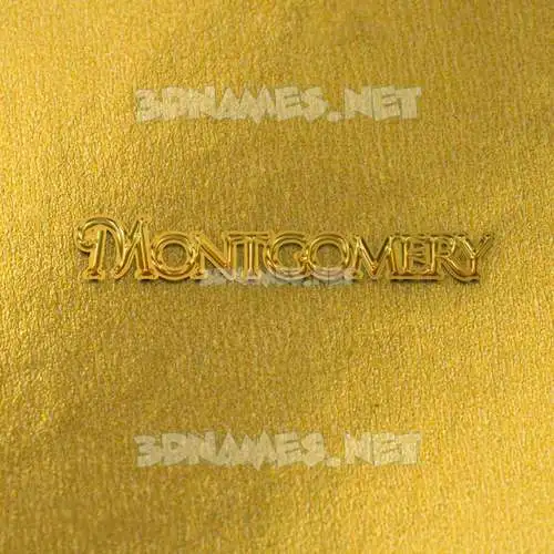 montgomery in All Gold style - 3D name wallpaper montgomery in All Gold style - 3D name wallpaper
