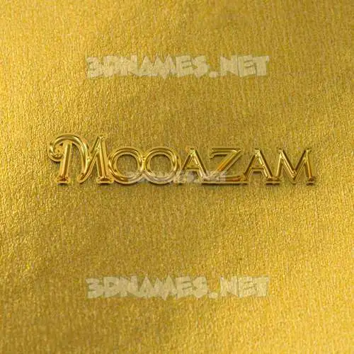 mooazam in All Gold style - 3D name wallpaper mooazam in All Gold style - 3D name wallpaper