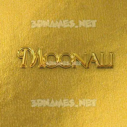 moonali in All Gold style - 3D name wallpaper moonali in All Gold style - 3D name wallpaper