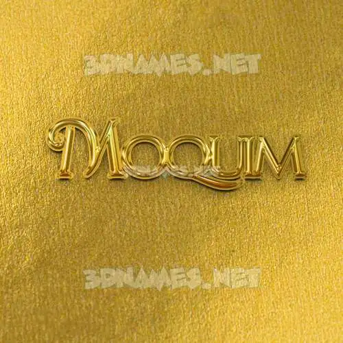 moquim in All Gold style - 3D name wallpaper moquim in All Gold style - 3D name wallpaper