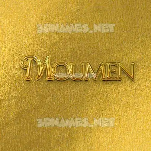 moumen in All Gold style - 3D name wallpaper moumen in All Gold style - 3D name wallpaper