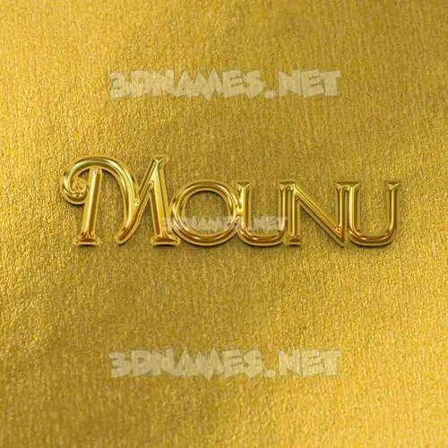 mounu in All Gold style - 3D name wallpaper mounu in All Gold style - 3D name wallpaper