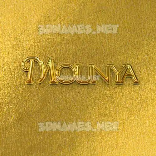 mounya in All Gold style - 3D name wallpaper mounya in All Gold style - 3D name wallpaper