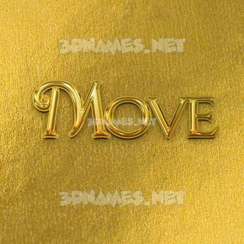 move in All Gold style - 3D name wallpaper move in All Gold style - 3D name wallpaper