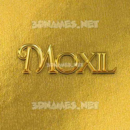 moxil in All Gold style - 3D name wallpaper moxil in All Gold style - 3D name wallpaper