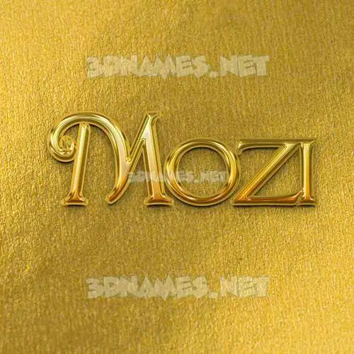 mozi in All Gold style - 3D name wallpaper mozi in All Gold style - 3D name wallpaper