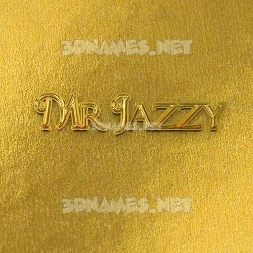 mr jazzy in All Gold style - 3D name wallpaper mr jazzy in All Gold style - 3D name wallpaper