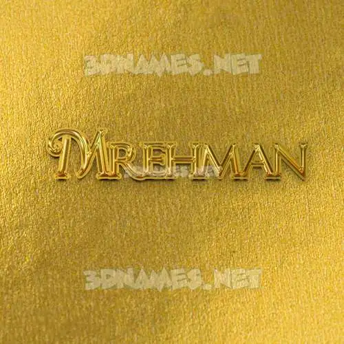 mrehman in All Gold style - 3D name wallpaper mrehman in All Gold style - 3D name wallpaper