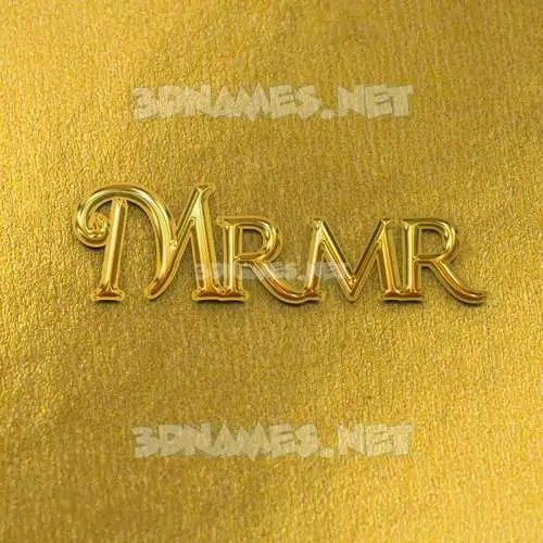 mrmr in All Gold style - 3D name wallpaper mrmr in All Gold style - 3D name wallpaper