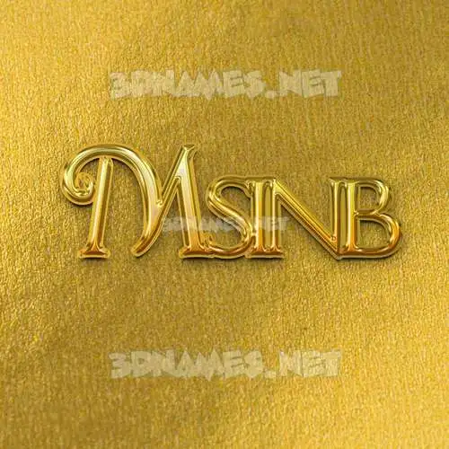 msinb in All Gold style - 3D name wallpaper msinb in All Gold style - 3D name wallpaper