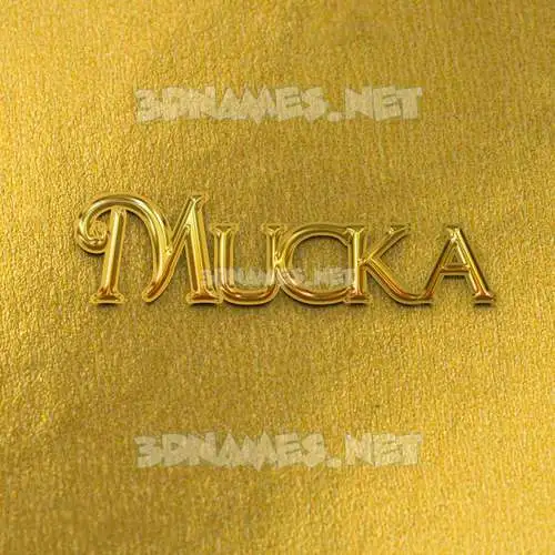 mucka in All Gold style - 3D name wallpaper mucka in All Gold style - 3D name wallpaper
