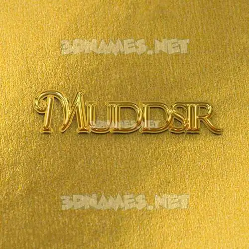 muddsir in All Gold style - 3D name wallpaper muddsir in All Gold style - 3D name wallpaper