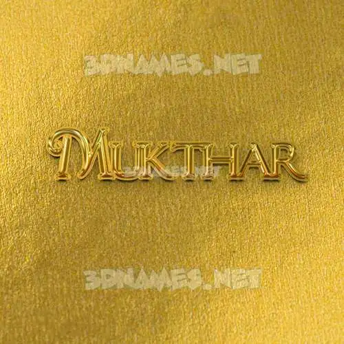 mukthar in All Gold style - 3D name wallpaper mukthar in All Gold style - 3D name wallpaper