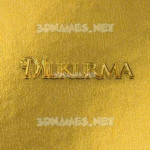 mukurma in All Gold style - 3D name wallpaper mukurma in All Gold style - 3D name wallpaper