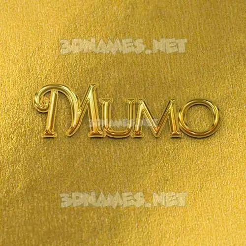 mumo in All Gold style - 3D name wallpaper mumo in All Gold style - 3D name wallpaper