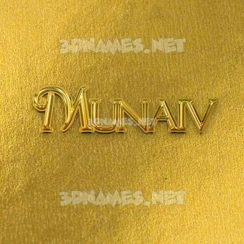munaiv in All Gold style - 3D name wallpaper munaiv in All Gold style - 3D name wallpaper