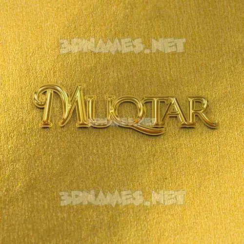 muqtar in All Gold style - 3D name wallpaper muqtar in All Gold style - 3D name wallpaper