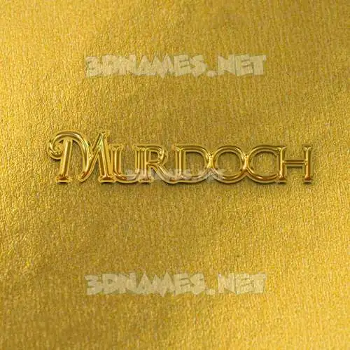 murdoch in All Gold style - 3D name wallpaper murdoch in All Gold style - 3D name wallpaper