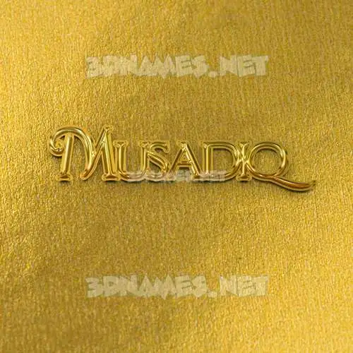 musadiq in All Gold style - 3D name wallpaper musadiq in All Gold style - 3D name wallpaper