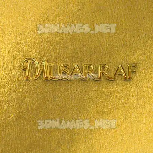 musarraf in All Gold style - 3D name wallpaper musarraf in All Gold style - 3D name wallpaper