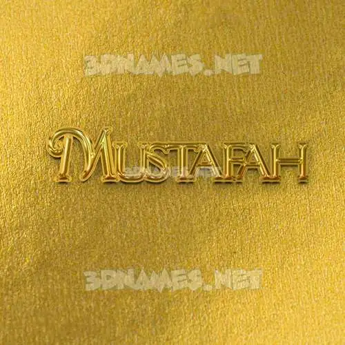mustafah in All Gold style - 3D name wallpaper mustafah in All Gold style - 3D name wallpaper