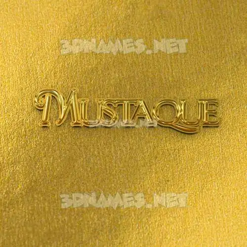 mustaque in All Gold style - 3D name wallpaper mustaque in All Gold style - 3D name wallpaper
