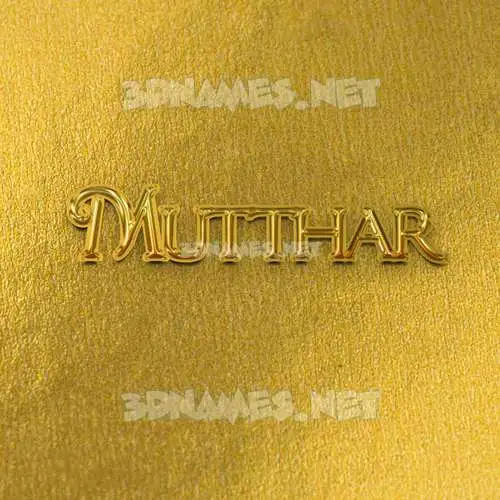 mutthar in All Gold style - 3D name wallpaper mutthar in All Gold style - 3D name wallpaper