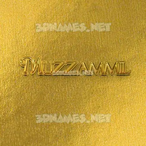 muzzammil in All Gold style - 3D name wallpaper muzzammil in All Gold style - 3D name wallpaper