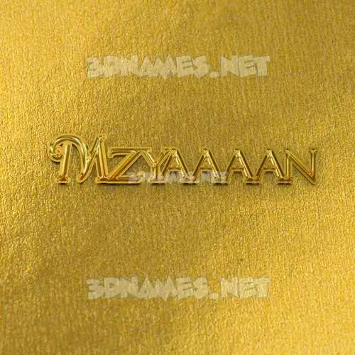 mzyaaaan in All Gold style - 3D name wallpaper mzyaaaan in All Gold style - 3D name wallpaper