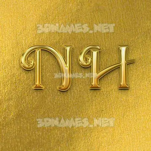 n h in All Gold style - 3D name wallpaper n h in All Gold style - 3D name wallpaper