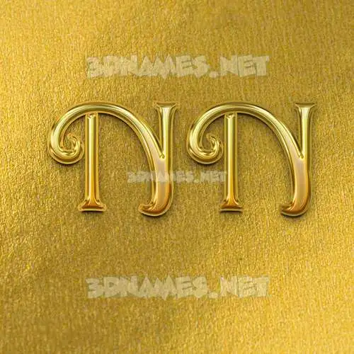 n n in All Gold style - 3D name wallpaper n n in All Gold style - 3D name wallpaper