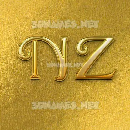 n z in All Gold style - 3D name wallpaper n z in All Gold style - 3D name wallpaper