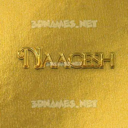 naagesh in All Gold style - 3D name wallpaper naagesh in All Gold style - 3D name wallpaper