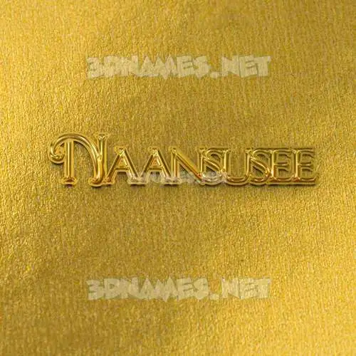 naansusee in All Gold style - 3D name wallpaper naansusee in All Gold style - 3D name wallpaper