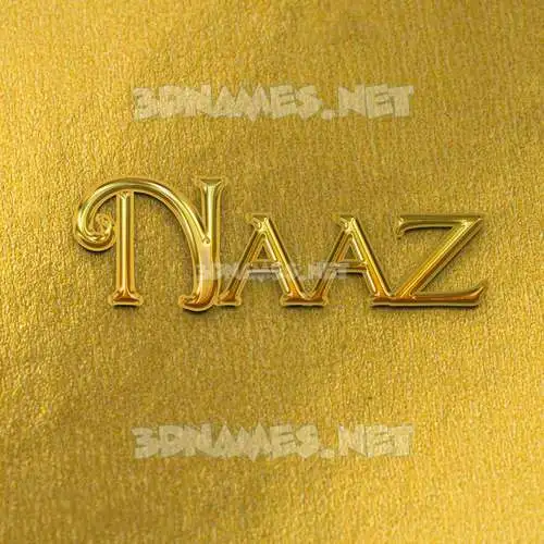 naaz in All Gold style - 3D name wallpaper naaz in All Gold style - 3D name wallpaper