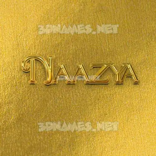 naazya in All Gold style - 3D name wallpaper naazya in All Gold style - 3D name wallpaper