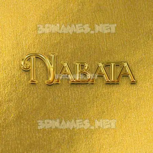 nabata in All Gold style - 3D name wallpaper nabata in All Gold style - 3D name wallpaper