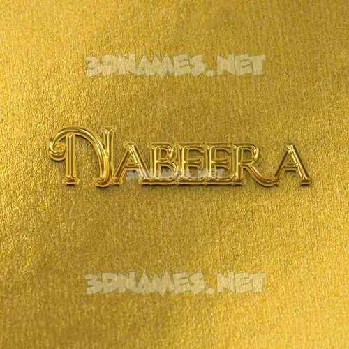 nabeera in All Gold style - 3D name wallpaper nabeera in All Gold style - 3D name wallpaper