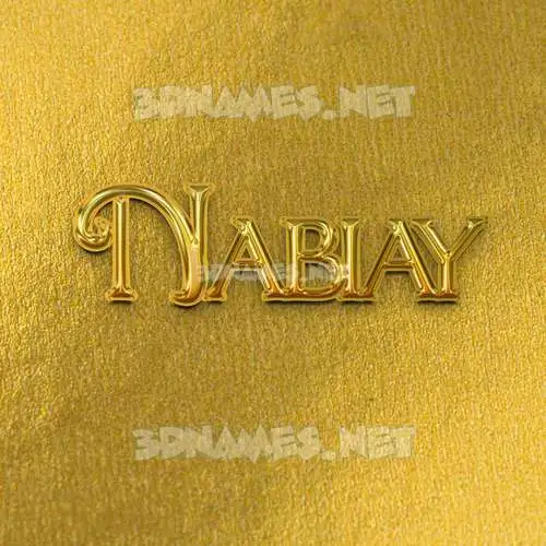nabiay in All Gold style - 3D name wallpaper nabiay in All Gold style - 3D name wallpaper