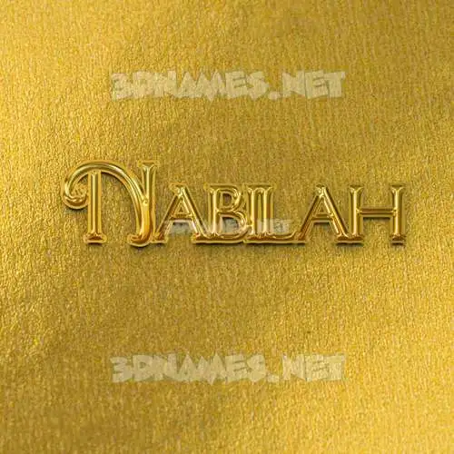 nabilah in All Gold style - 3D name wallpaper nabilah in All Gold style - 3D name wallpaper