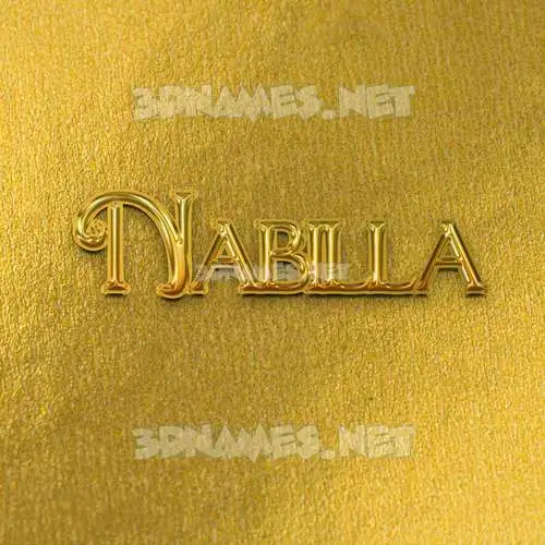 nabilla in All Gold style - 3D name wallpaper nabilla in All Gold style - 3D name wallpaper