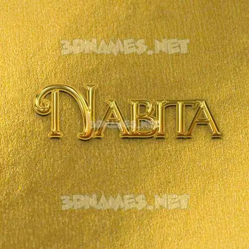 nabita in All Gold style - 3D name wallpaper nabita in All Gold style - 3D name wallpaper