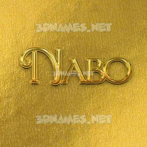 nabo in All Gold style - 3D name wallpaper nabo in All Gold style - 3D name wallpaper
