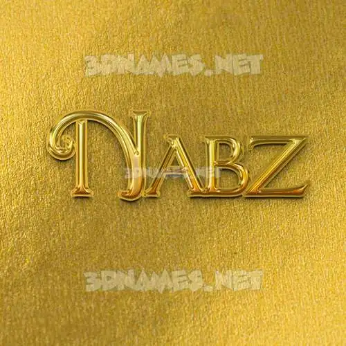 nabz in All Gold style - 3D name wallpaper nabz in All Gold style - 3D name wallpaper